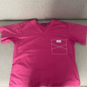 NWOT - Blue Sky Classic Shelby Scrub Top. Color: Seraphina Strawberry. Sz: M.
